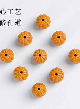 极速天然猴头108颗佛珠手串手工C精雕京八棱素珠文玩盘玩佛珠男女