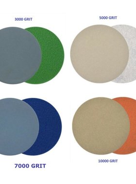 极速20Pcs 3 Inch Round Sanding PBaper 3000 5000 7000 10000 G