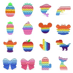 Relief Stress Squeeze Animal Bal 极速Rainboew Unicorn Fidget