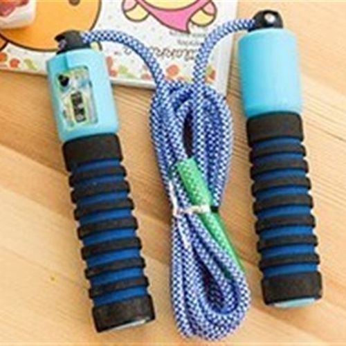 极速。跳绳健身中考儿童花t样跳神绳子小学生海绵计数电子麻绳带