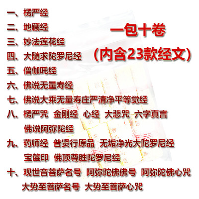 极速佛学经典微缩楞严经咒地藏经B妙法莲花经心经金刚经装藏小卷