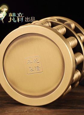 新品铜算盘c笔筒工艺品办公室装饰桌面摆件纯黄铜算盘摆件礼品开