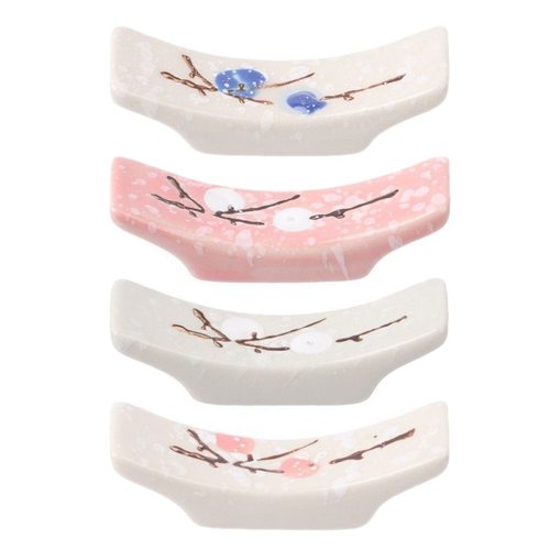 极速1PC Japanesel Style Plum Blossom Chopsticks Holder Stick