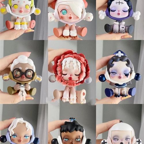 极速迷你石膏娃娃家庭式涂鸦白坯儿童益智玩dOiy石膏娃娃小号夜市