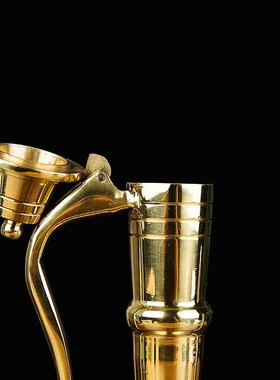 极速铜酒壶酒杯关公纯铜酒壶老z式仿古家用供佛拜财神供奉财神摆