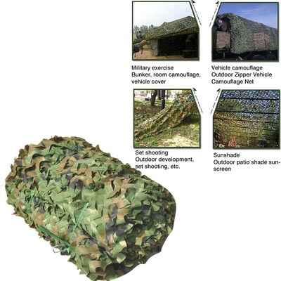 极速3X5M Camping Woodland Camo Netting CamouOflage Net Priva