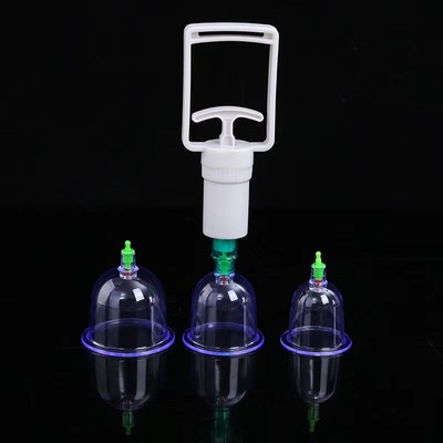 极速Cheap 6pcs hijama cups chinese vacuum cuppingU kit pull