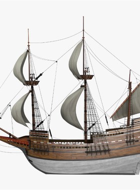极速Sailboat model assembly kit 1:96G Mayflower ship model b