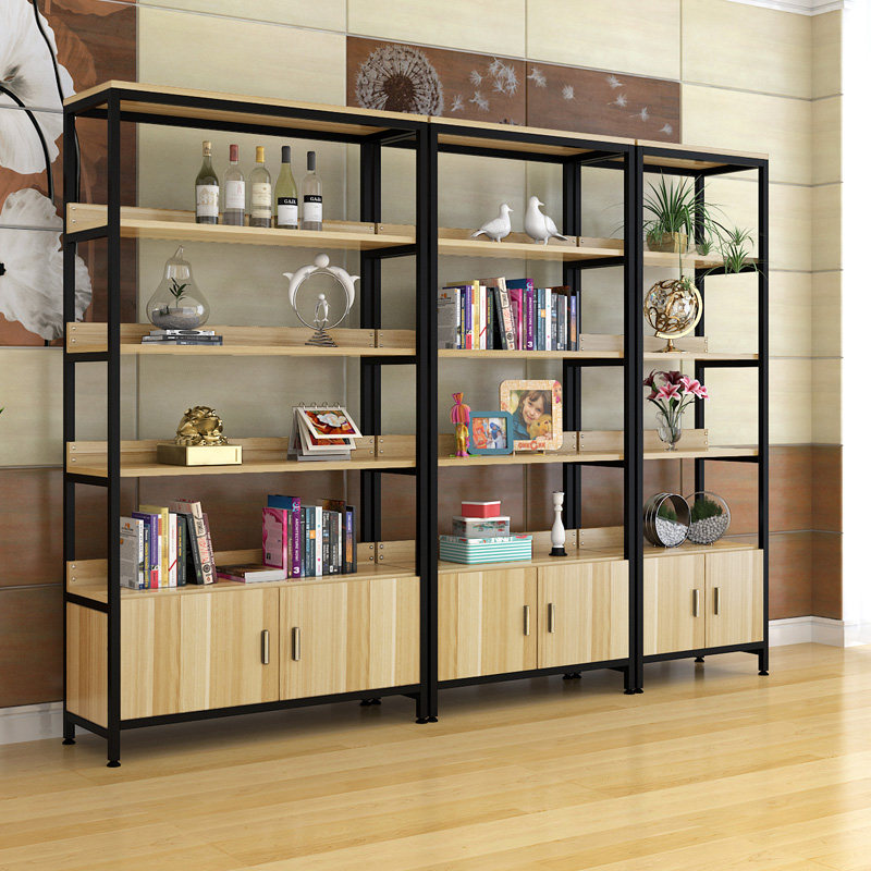 新品精品陈列柜展柜组合家用置物架展示架饰品化妆品柜.子木质货