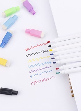 极速8PaC/Lot Magnetic Colorful Whiteboard Pen Black White Bo