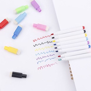 极速8PaC/Lot Magnetic Colorful Whiteboard Pen Black White Bo