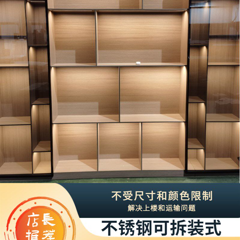 极速不锈钢衣柜简易组装卧室家用定D制金属书柜结实耐用整体简约