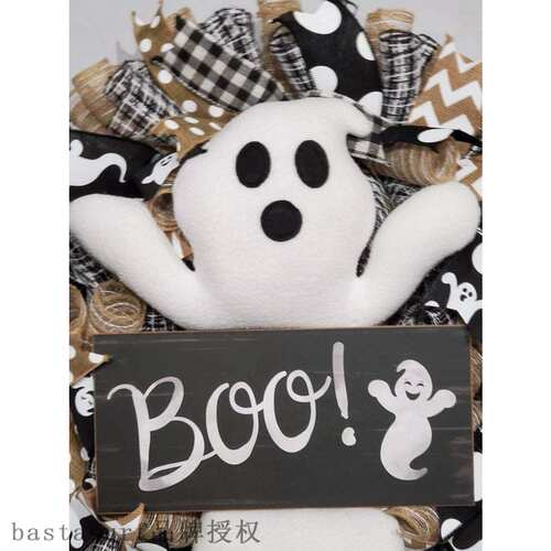 新品New Halloween Ghost wreath Bcute boo ghost wreath holida