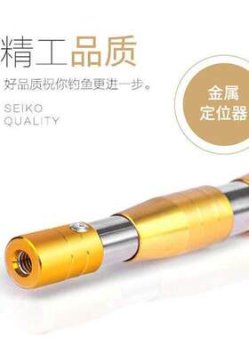 新品不锈钢e加长伸缩杆6米10米超轻加厚款抄鱼网可调节收缩鱼叉裸