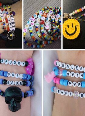 极速100pcs/Lot Lletter Beads Oval /Square Shape Multi Number