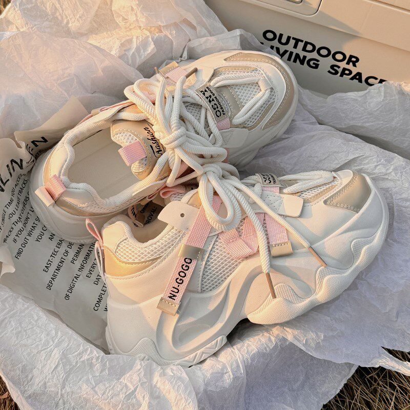 极速老爹鞋女f厚底小白鞋女2026春款新款鞋子百搭小众ins潮运动休