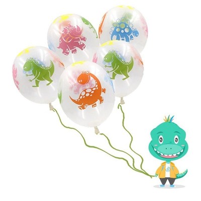 极速10pcs/lot Dinosaur Party Balloons Clear Ballons 1Y2inch