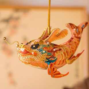 极速龙年刺绣手工diy材料包锦鲤平安符车挂件随V身香囊创意礼物