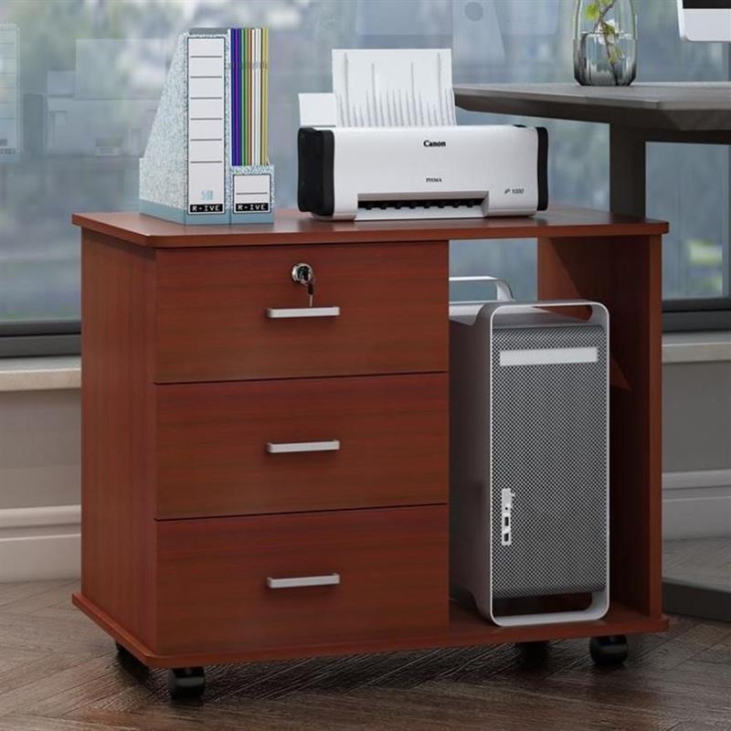 极速台式电脑主机托主机壳托架底座移动桌下公司主机柜.滑轮带煞