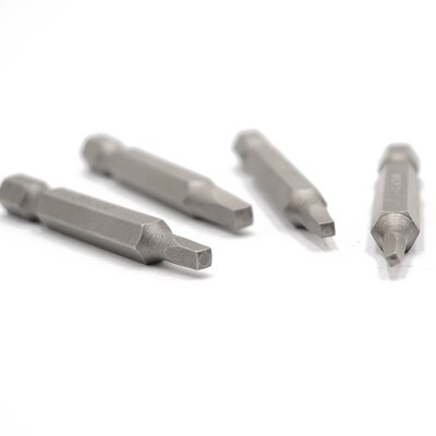 极速4pcs 50mm Square Bit Set 1/4 6.35mm Hex ShSank Electric