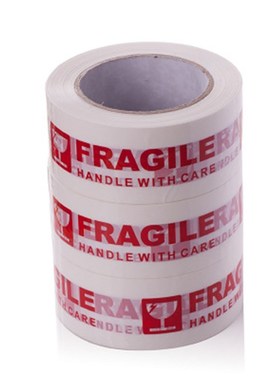 极速1 Roll Fragile Warningw Tape Handle With Care Express Bo