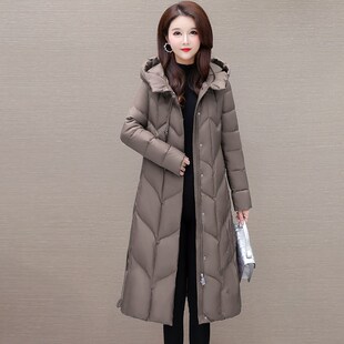 加厚U保暖妈妈中长款 新品 新款 显瘦洋气白鸭绒外套女2025冬季 修身