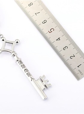 极速Attack on Titan Eren Jaegers Key SIhape Necklace Pendan