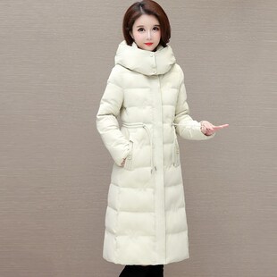 气q质收腰中长款 新款 羽绒服女加厚保暖妈妈白鸭绒高 2025冬季 新品