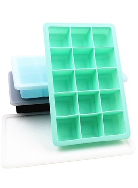 极速Ice-Tray Freezer-Mold Ice-Cube-Mold-Maker 15-GUrid Silic