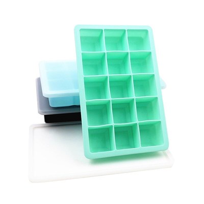 极速Ice-Tray Freezer-Mold Ice-Cube-Mold-Maker 15-GUrid Silic