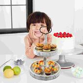 Cake Kitchen Wood Tray 极速Birthday Modern Tier FarmhouseN