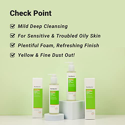 新品Real Barrier Control-T CleansiDng Foam  Sulfate-Free Fac