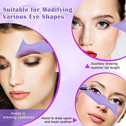 新品Catcan 5 iin1 Eyeliner Stencils for Eyes  Multifunctiona