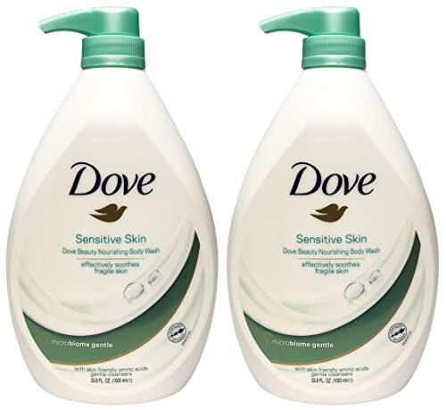 新品Dove Sensitive Skin Nourishing Body Wash Pump  33.8. Flu