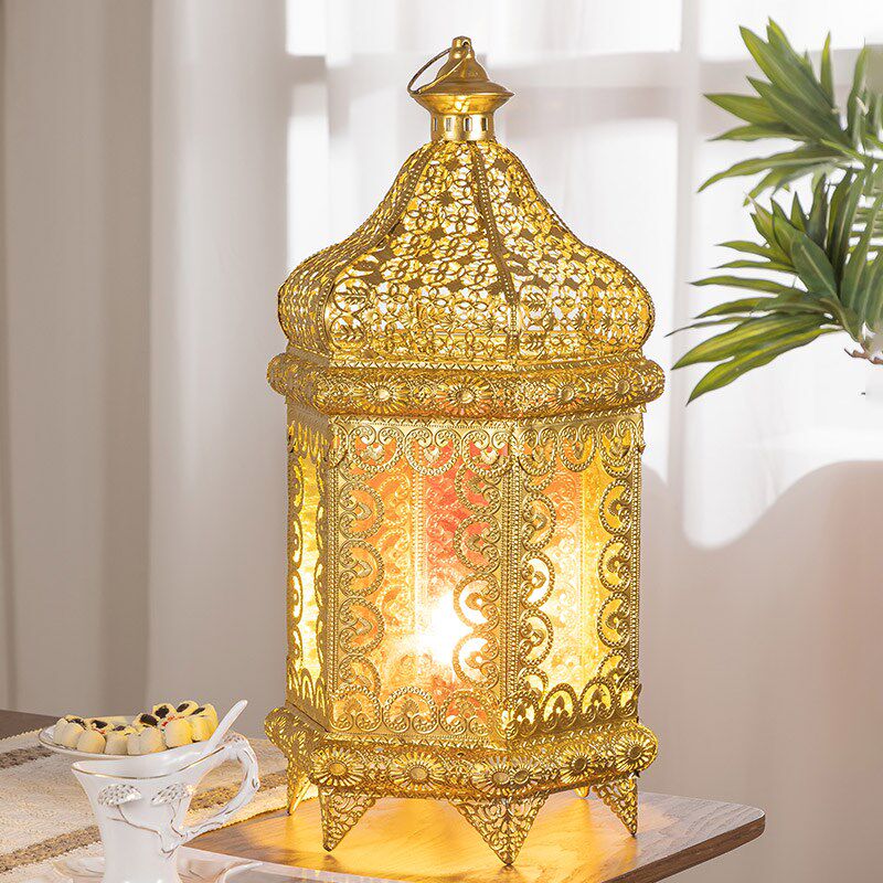 新品东南亚台灯卧室复古夜灯温馨浪漫桌面装饰氛围感W床头灯客厅