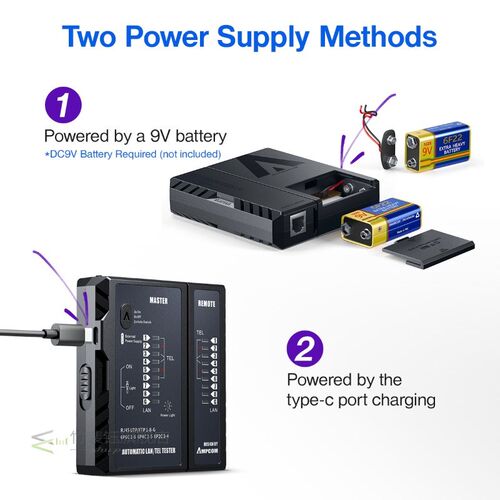 极速Network Chable Tester rj45 RJ11 Network LAN Ethernet RJ4