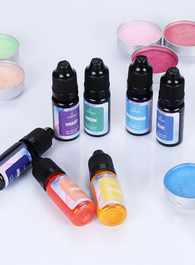 极速10ml 24color Liquid Candle Dye Colorant DIQY Soy Wax Bee