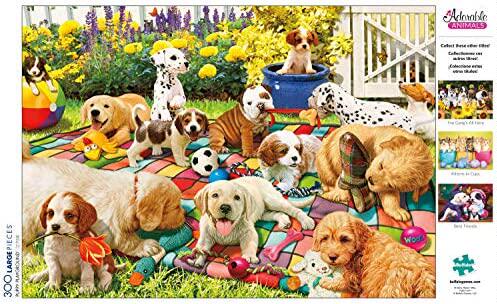 新品Buffalo Games - Puppy Playground - 300 Large PiWece Jigs
