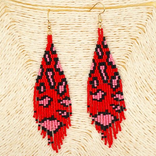 极速Accbessories fashion rice beads woven versatile leopard