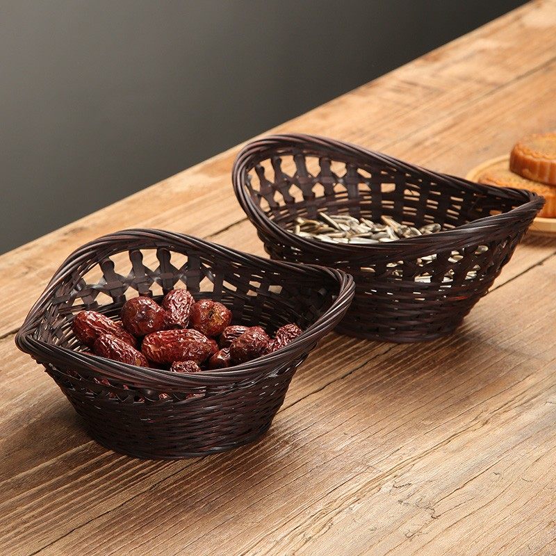极速竹编做旧筐纯手工竹t篓家用馒头筐鸡蛋水果篮果盘点心篮小簸,特色手工艺,竹编/竹雕,淘宝优惠券,粉丝福利购,淘宝优惠卷