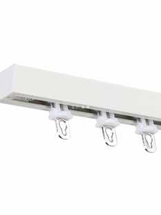 ft尚格铝合金窗帘轨道顶装 静音V型单轨窗帘滑道加厚免打孔滑轨