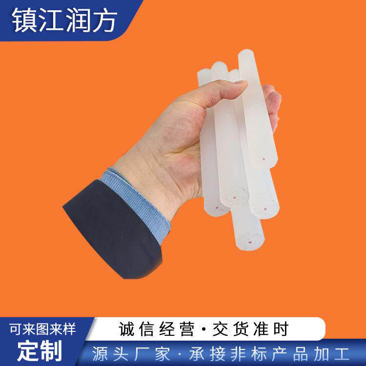 供应江苏现货PCTFE三氟棒20/30/35/40/45直径白色半透明三氟棒