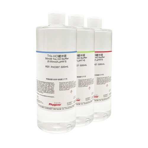 50mM Tris-HCl缓冲液(0.05mol/L,pH6.5 pH7.0 pH8.0 pH8.5) 500mL