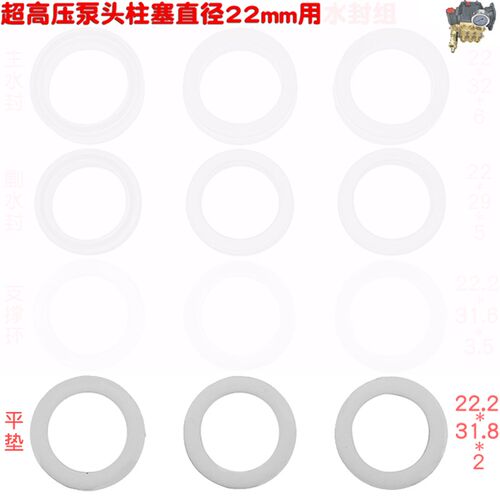 超高压清洗机1810 1812 1814型泵头平垫18X28X2 硬垫洗车机易损件