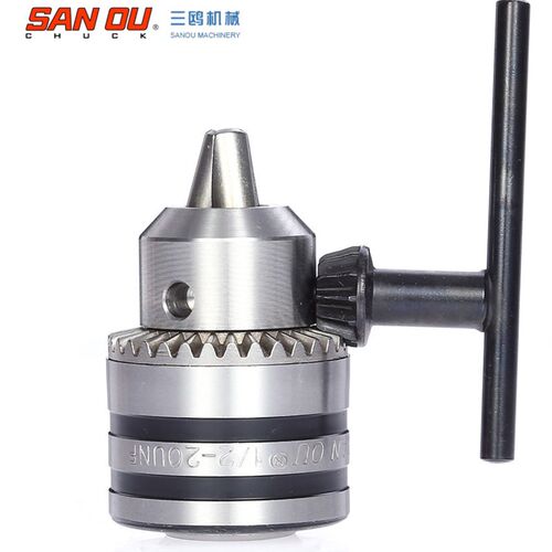 三鸥牌高精密钢壳重型扳手钻夹头台钻1-10 B12 1-13 1-16 B16 B18