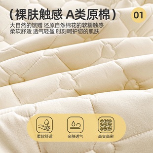 ?A类大豆夹棉床裙防水隔尿绑带款床笠带裙边床罩四季通用2025新