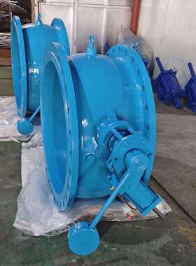 蝶式缓冲止回阀法兰式DN900铸钢1.6MPa水厂专用GB/T13927标准