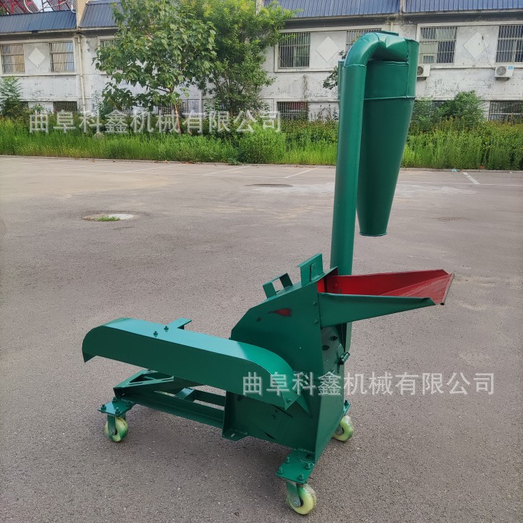 小型家用花生秧粉碎机 养殖场饲料加工打糠机 沙克龙锤片粉草机