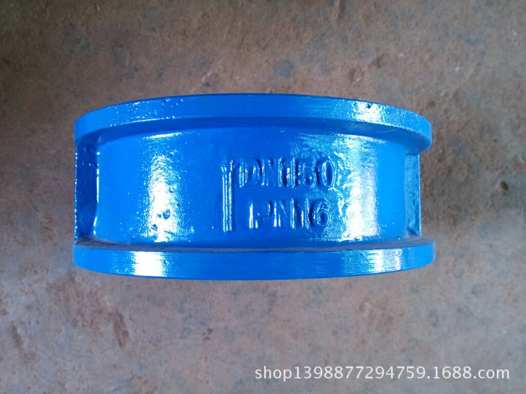对夹式蝶形止回阀 双瓣蝶形止回阀 DH77X-16 DN150 厂家直销