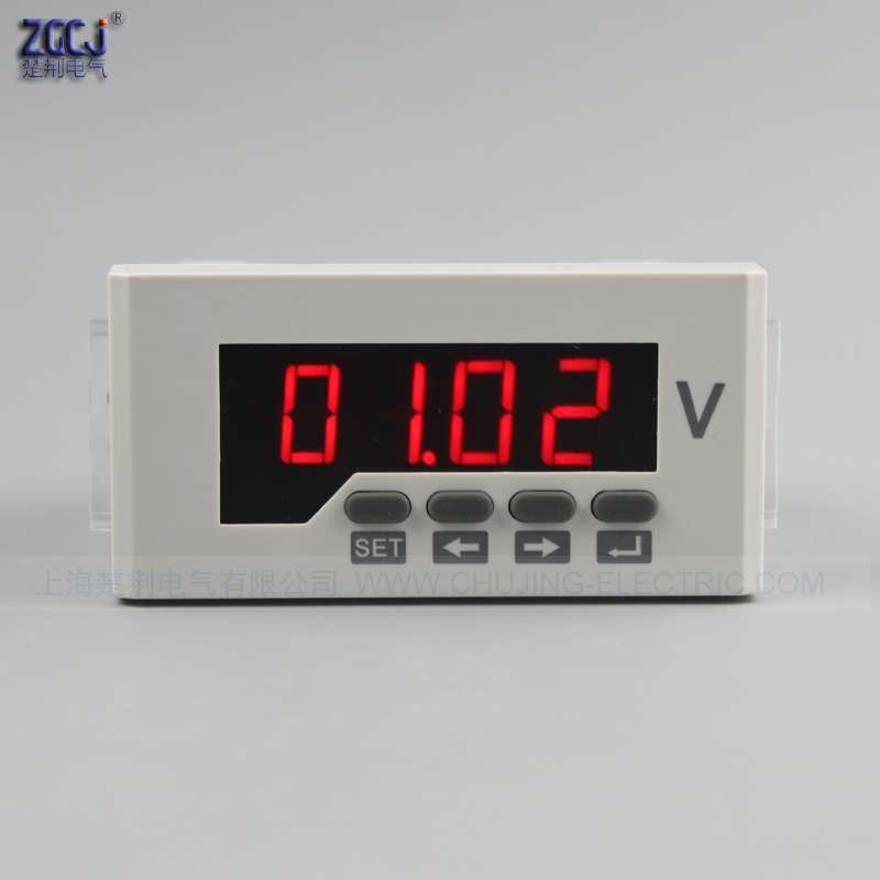 AC/DC 85-265V 供电, DC 0-24V 直流电压表 带一路4-20mA变送